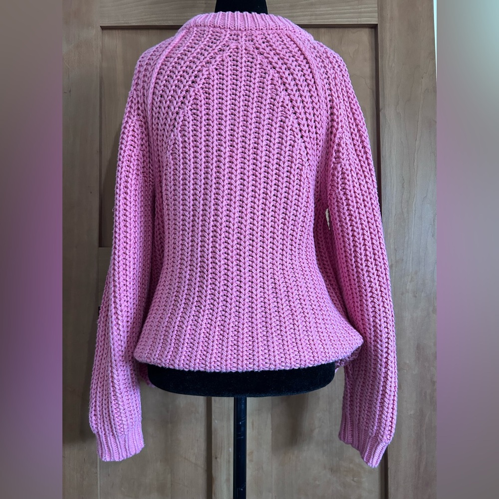 Pink Knit Women's Sweater - Picture 2 of 8